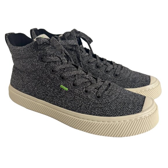 Cariuma Ibi Stone Grey Knit High Tops Mens Size 9 Womens 10.5 NWT - Picture 1 of 7